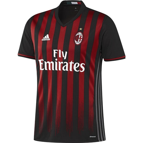 adidas Men's AC Milan 16/17 Home Jersey Black/Victory Red/GraNite