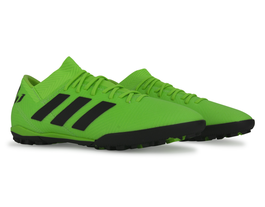 adidas Men's Nemeziz Messi Tango 18.3 Turf Soccer Shoes Solar Green/Core Black