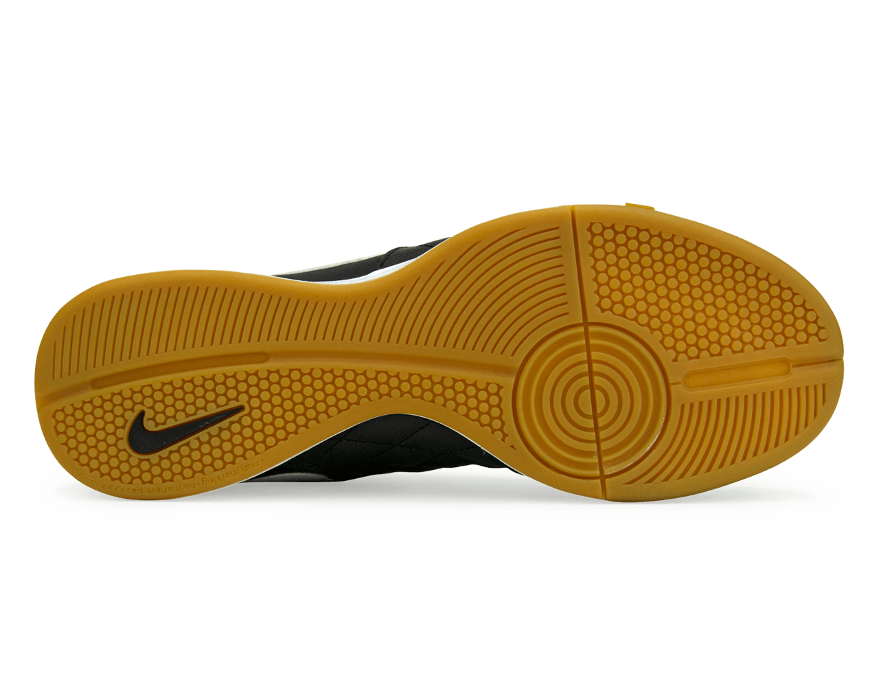 Nike Men's Tiempo Legend 7 Academy 10R Indoor Soccer Shoes Black/Lit Orewood Brown/Metallic Gold