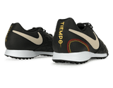 Nike Men's Tiempo Legend 7 Academy 10R Turf Soccer Shoes Black/Lit Orewood Brown/Metallic Gold