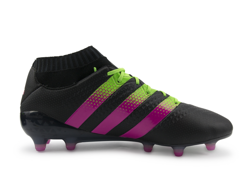 adidas Men's ACE 16.1 PrimeKnit FG/AG Black/Shock Pink/Solar Green – Azteca  Soccer