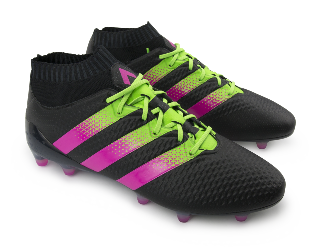 kiezen Boost vervoer adidas Men's ACE 16.1 PrimeKnit FG/AG Black/Shock Pink/Solar Green – Azteca  Soccer