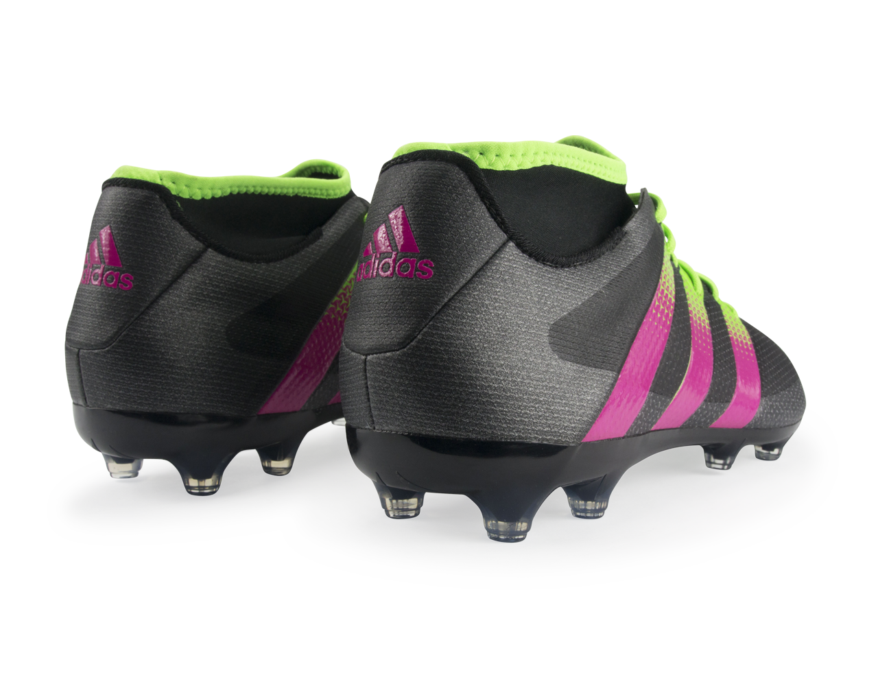 adidas Men's ACE 16.2 PrimeMesh FG/AG Black/Shock Pink/Solar Green