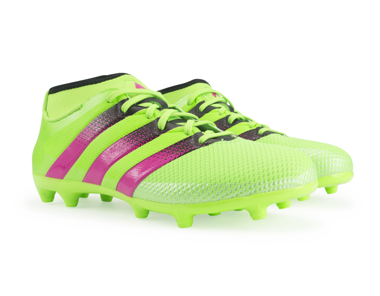 adidas Men's ACE 16.3 Primemesh FG/AG Solar Green/Shock Pink/Black adidas Men's ACE 16.3 Primemesh FG/AG Solar Green/Shock Pink/Black