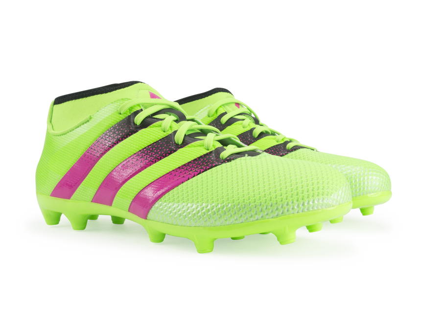 adidas Men's ACE 16.3 Primemesh FG/AG Solar Green/Shock Pink/Black