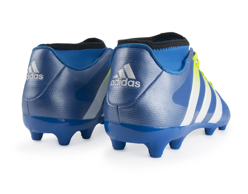 adidas Men's ACE 16.3 Primemesh FG/AG Blue/White/Solar Slime