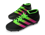 adidas Men's ACE 16.3 Primemesh FG/AG Black/Solar Green/Shock Pink