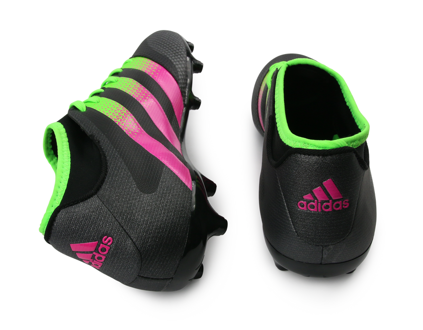 adidas Men's ACE 16.3 Primemesh FG/AG Black/Solar Green/Shock Pink