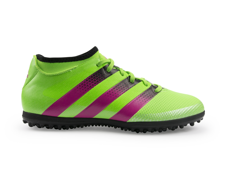 adidas Men's ACE 16.3 Primemesh Turf Soccer Shoes Solar Green/Shock Pink/Black