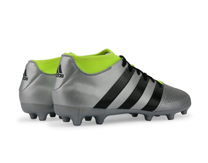 adidas Men's ACE 16.3 Primemesh FG/AG Silver Metalic/Core Black/Solar Yellow