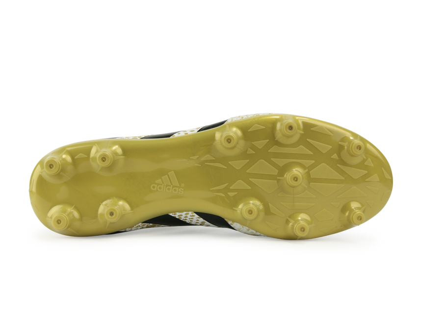 adidas Men's ACE 16.3 Primemesh FG/AG White/Core Black/Gold Metalic