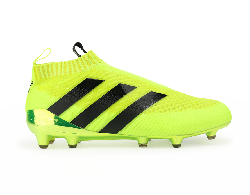 adidas Men's ACE 16+ PURECONTROL PrimeKnit FG Solar Yellow/Core Black/Silver Metallic