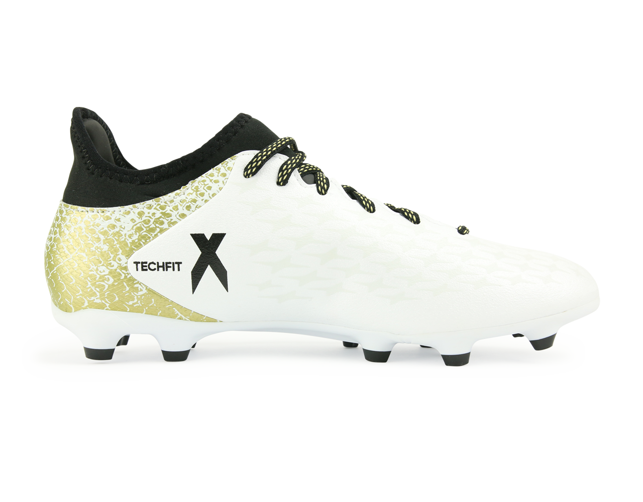 web Sportschool Boost adidas Men's X 16.3 FG/AG White/Core Black/Gold Metalic – Azteca Soccer