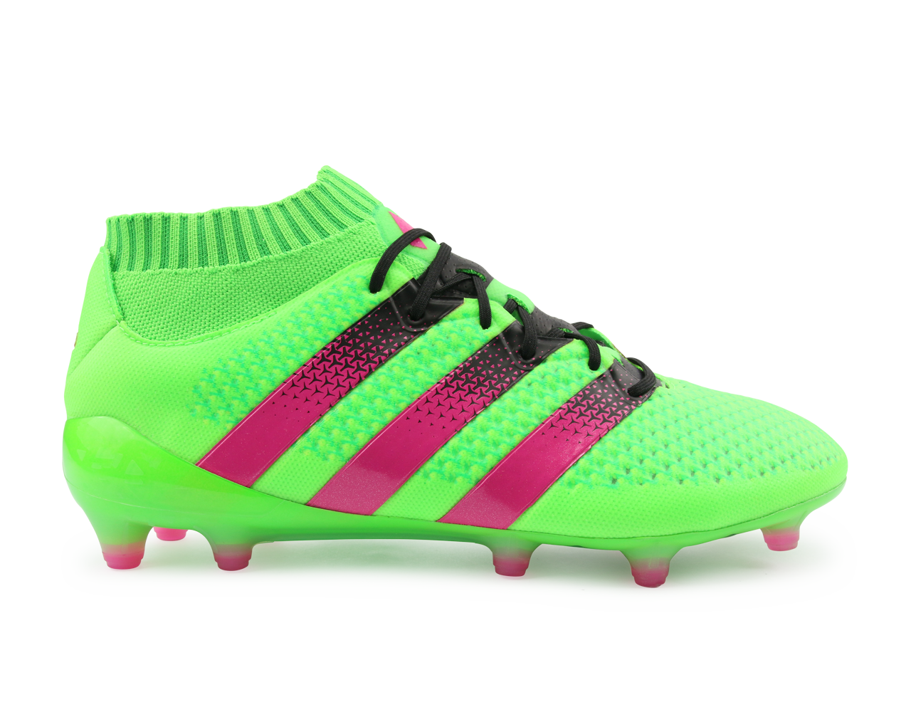 adidas Men's 16.1 Primeknit FG/AG Solar Green/Shock Pink/Black – Azteca Soccer