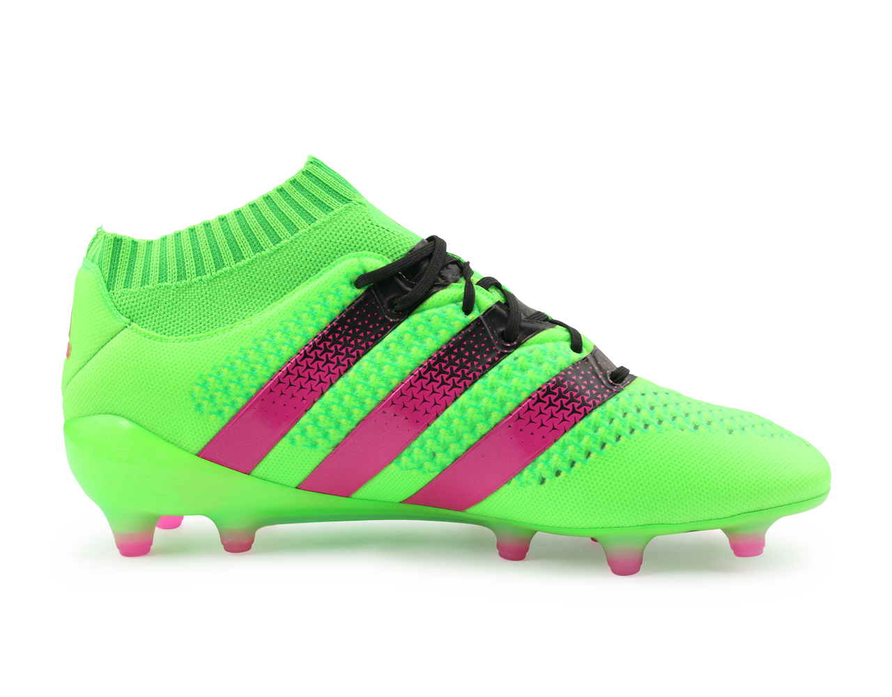 adidas Men's 16.1 Primeknit FG/AG Solar Green/Shock Pink/Black – Azteca Soccer