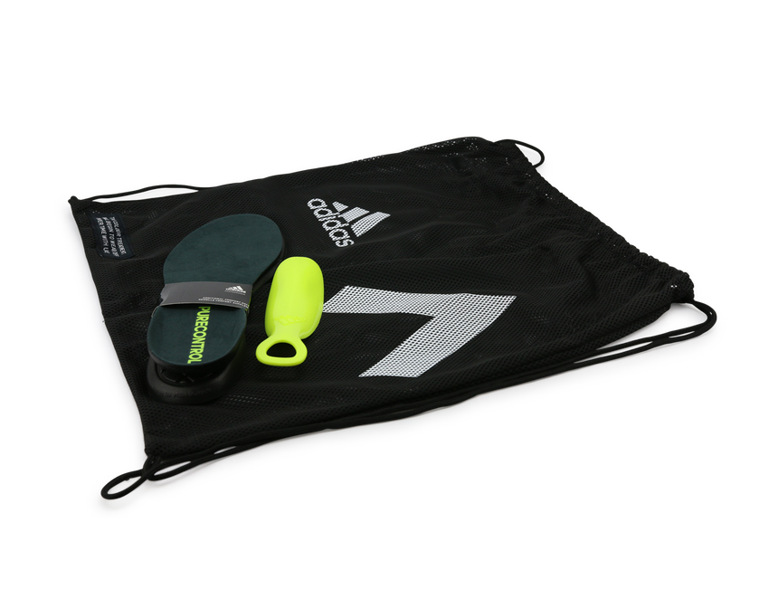 adidas Men's ACE 16+ PURECONTROL FG Silver Metalic/Core Black/Solar Yellow