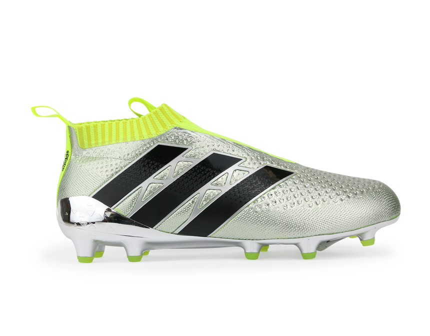 adidas Men's ACE 16+ PURECONTROL FG Silver Metalic/Core Black