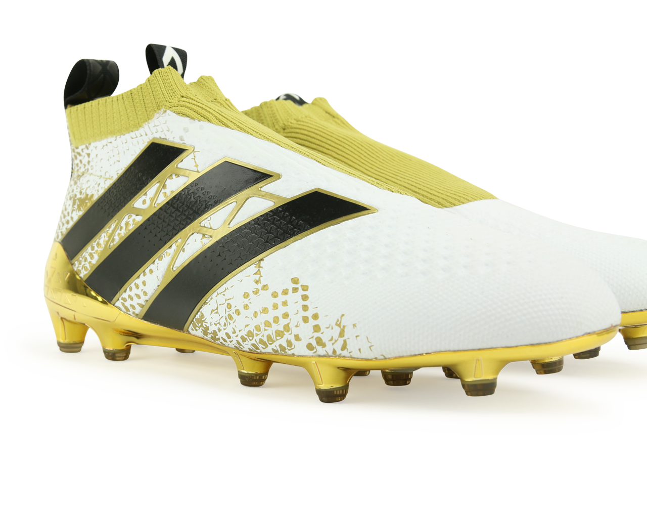 adidas Men s ACE 16 PURECONTROL FG White Core Black Gold Metalic