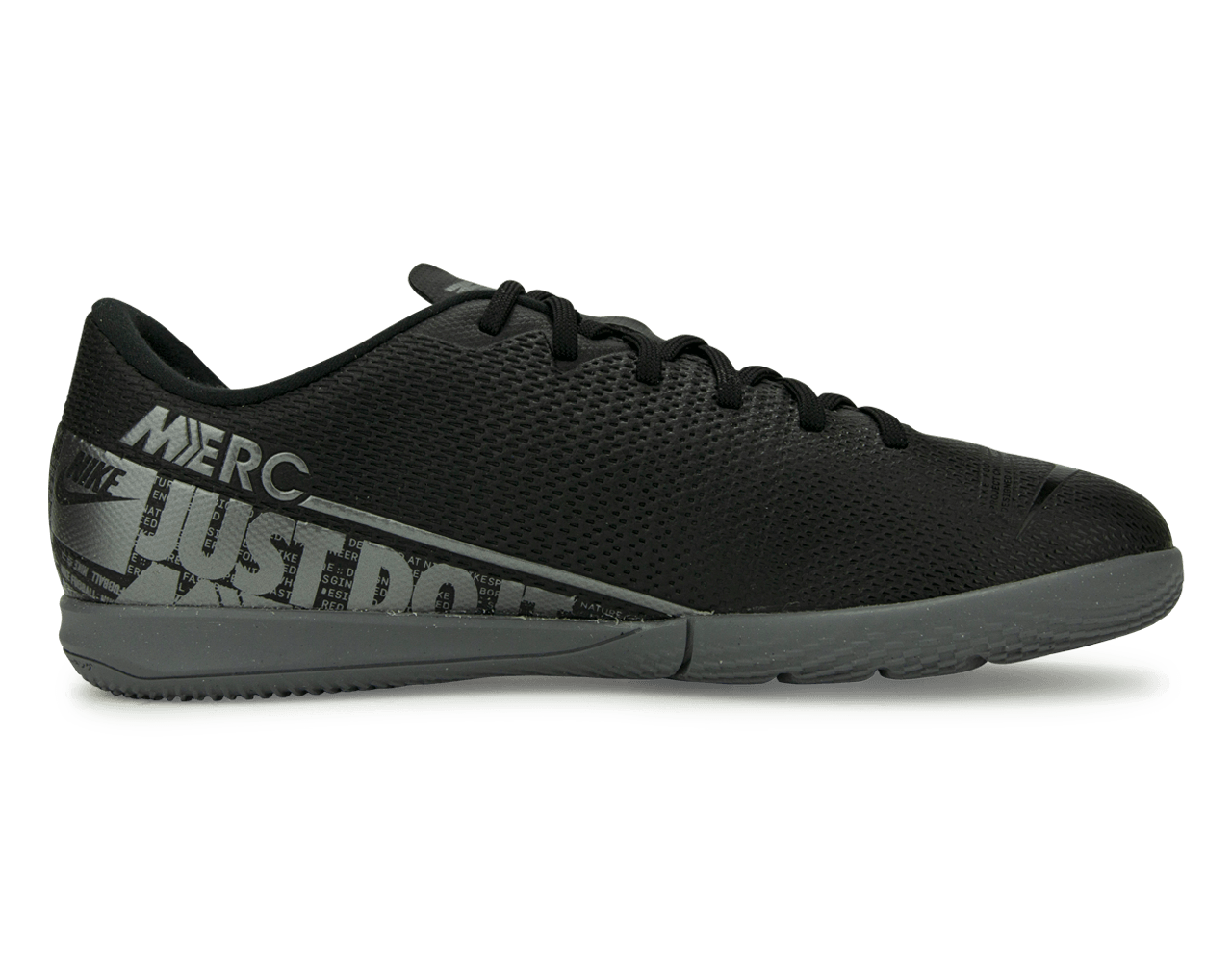 Nike Kids Mercurial Vapor 13 Academy Indoor Soccer Shoes Black/Metalic Cool Grey