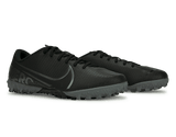Nike Kids Mercurial Vapor 13 Academy Turf Soccer Shoes Black/Metalic Cool Grey