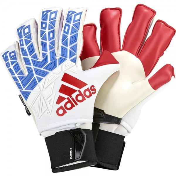 Funeral Acumulación Ocho adidas Men's ACE Trans Ultimate Fingersave Goalkeeper Gloves White/Blu –  Azteca Soccer