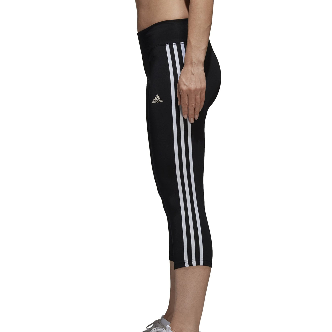Adidas Womens Designed 2 Move 3/4 Tights Black/White Side