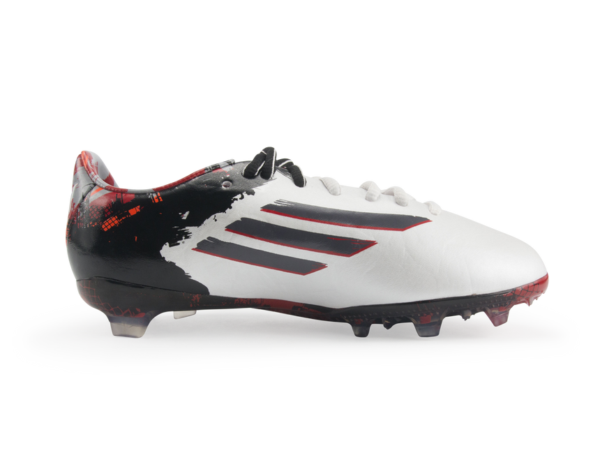 adidas Kids Messi F50 FG Running White/Sharp Grey/Light Scarlet
