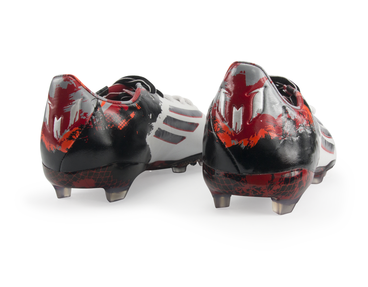 adidas Kids Messi F50 FG Running White Sharp Grey Light Scarlet 1.5