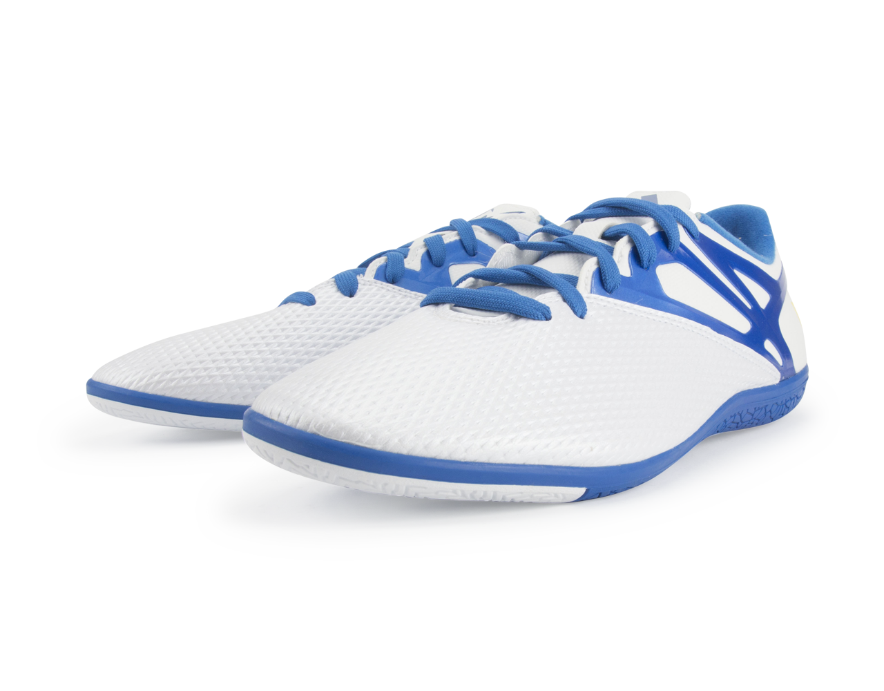 adidas Men's Messi 15.3 Indoor Soccer Shoes White/Prime Blue/Black