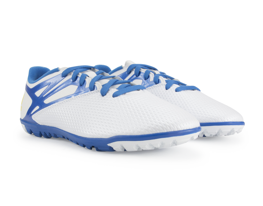 adidas Men's Messi 10.3 Turf Soccer Shoes White/Prime Blue/Black