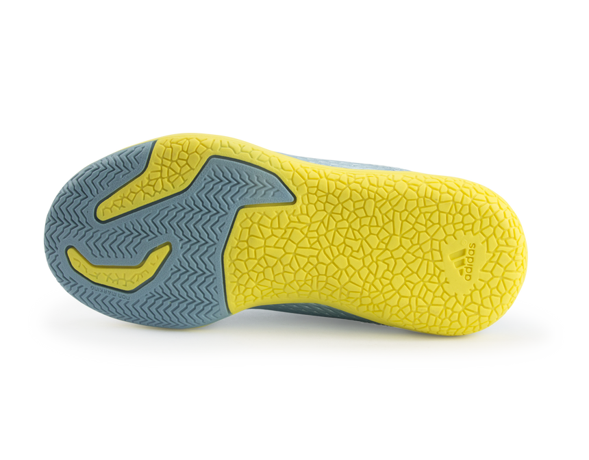 adidas Kids Messi 15.3 Indoor Soccer Shoes  Matte Ice Metallic/Bright Yellow/Black
