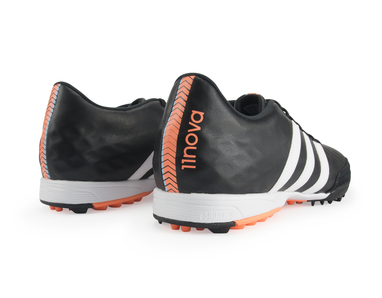 adidas 11Nova Turf Soccer Shoes Core Black/White/Flash Orange – Azteca Soccer