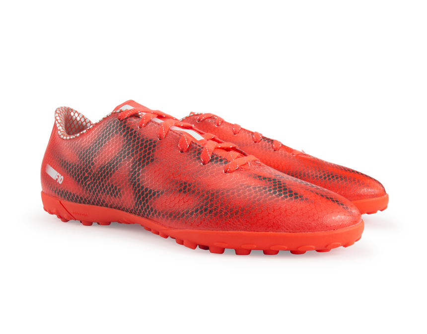 adidas Men's F10 Turf Soccer Shoes Solar Red/White/Core Black