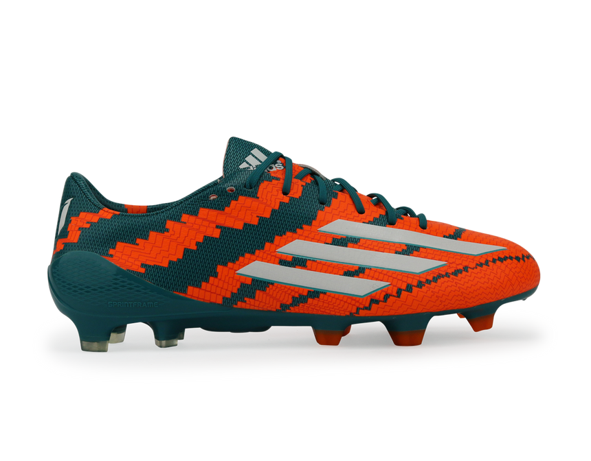 adidas Men's Messi 10.1 FG Power Teal/White/Solar Orange