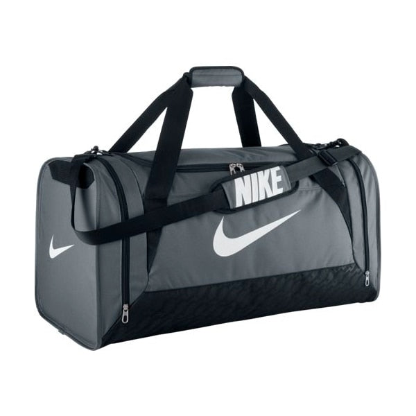 Nike Brasilia 6 Duffel Bag Flint Grey/White