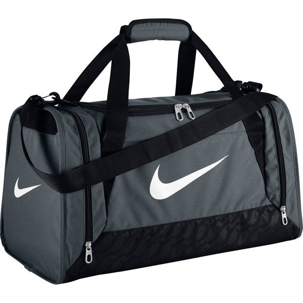 Nike Brasilia 6 Small Duffel Bag Flint Gray/Black/White