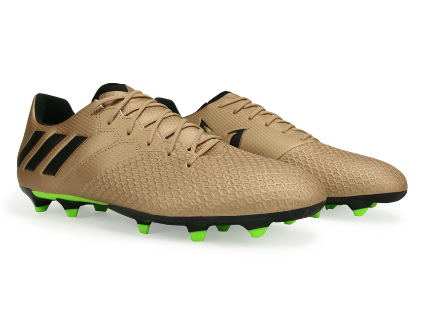 adidas Men's Messi 16.3 FG Copper Metallic/Core Black/Solar Green