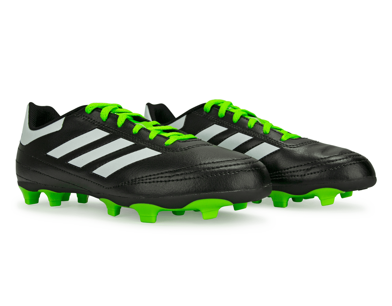 adidas Kids Goletto VI FG Black Solar Green Azteca Soccer