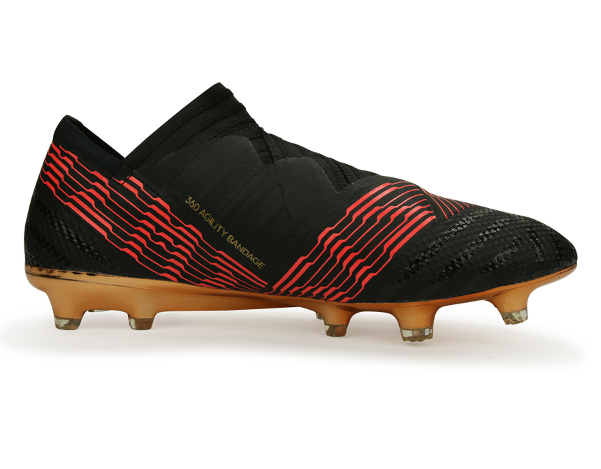 adidas Men's Nemeziz 17+ FG Core Black/Solar Red