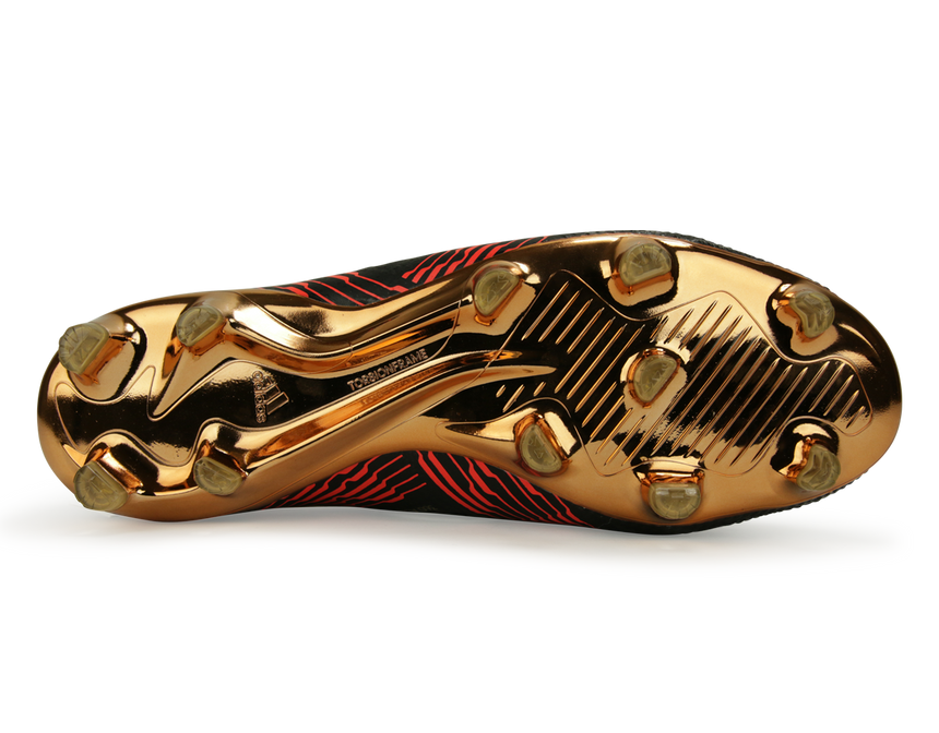 adidas Men's Nemeziz 17+ FG Core Black/Solar Red – Azteca Soccer