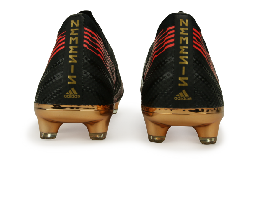 adidas Men's Nemeziz 17+ FG Core Black/Solar Red – Azteca Soccer