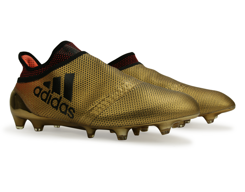 adidas Men's X 17+ PURESPEED Tactile Gold Metallic/Core Black/Solar Red