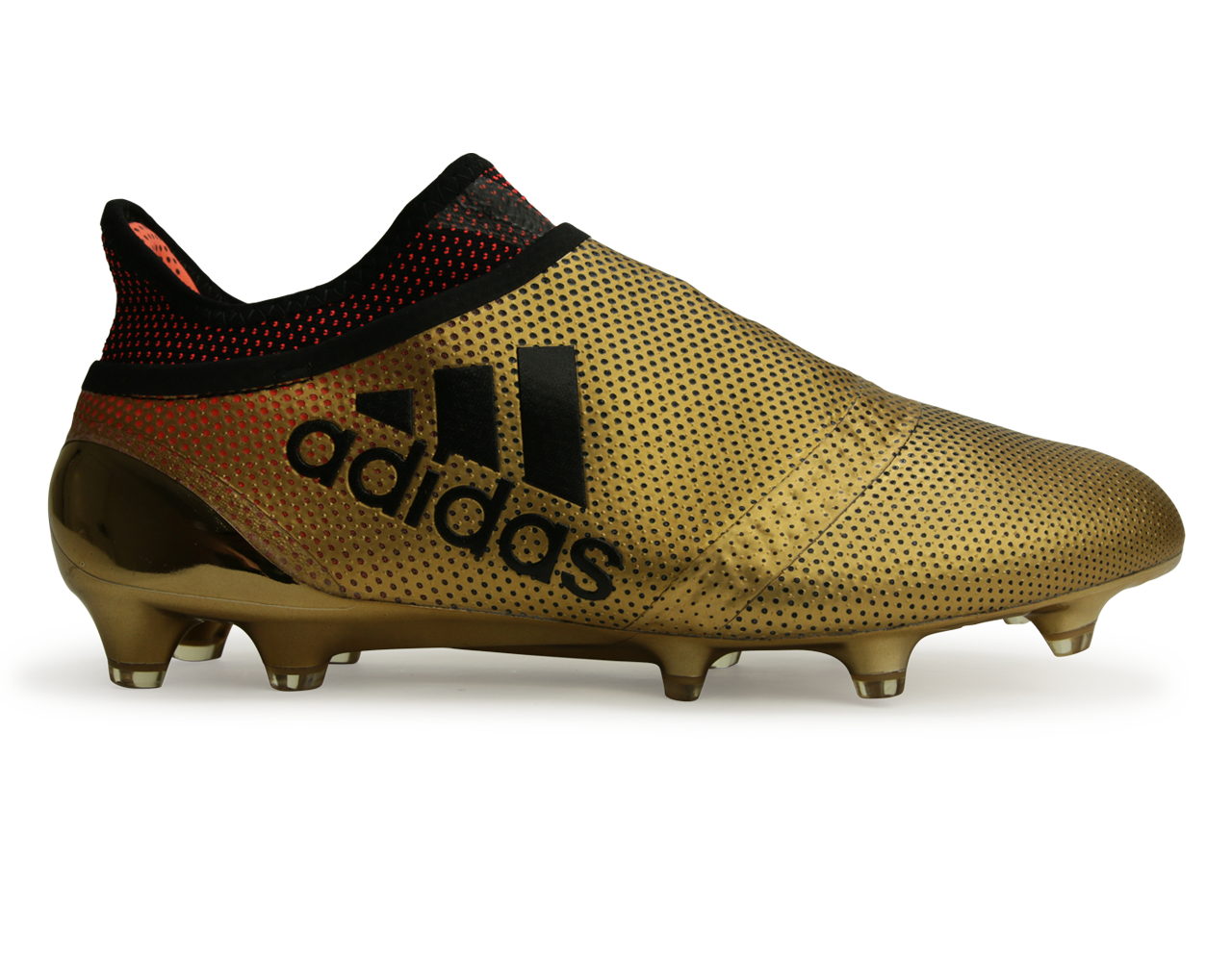 adidas Men s X 17 PURESPEED Tactile Gold Metallic Core Black Solar Red 8.5