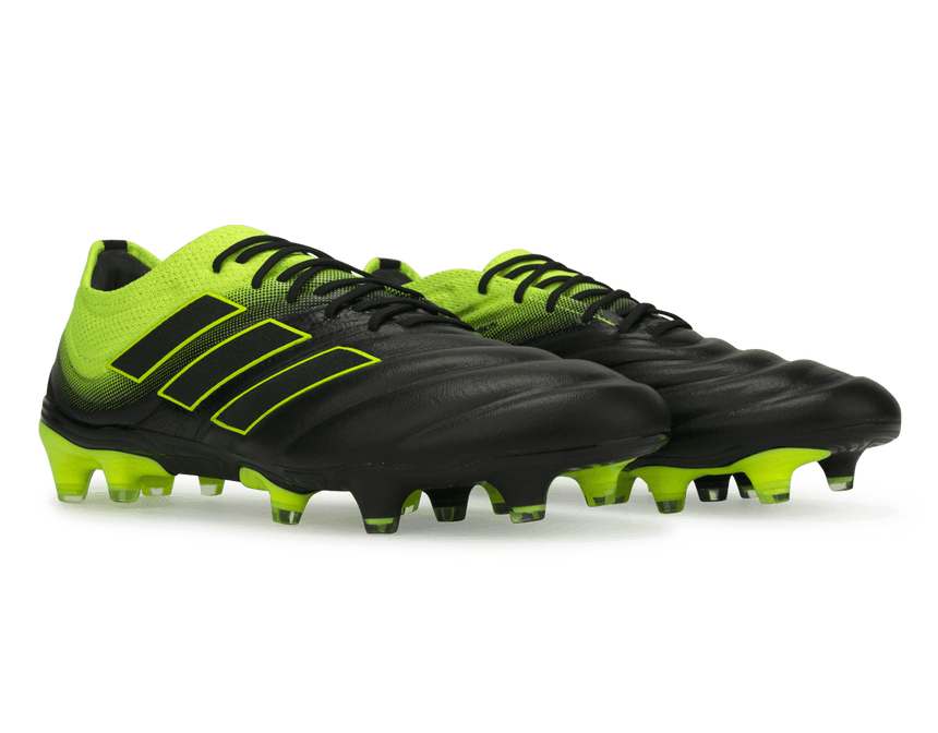 adidas Men's Copa 19.1 FG Off Black/Solar Yellow – Azteca Soccer