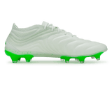 adidas Men's Copa 19.1 FG  Cloud White/Solar Lime