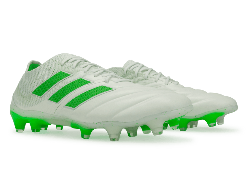 adidas Men's Copa 19.1 FG  Cloud White/Solar Lime