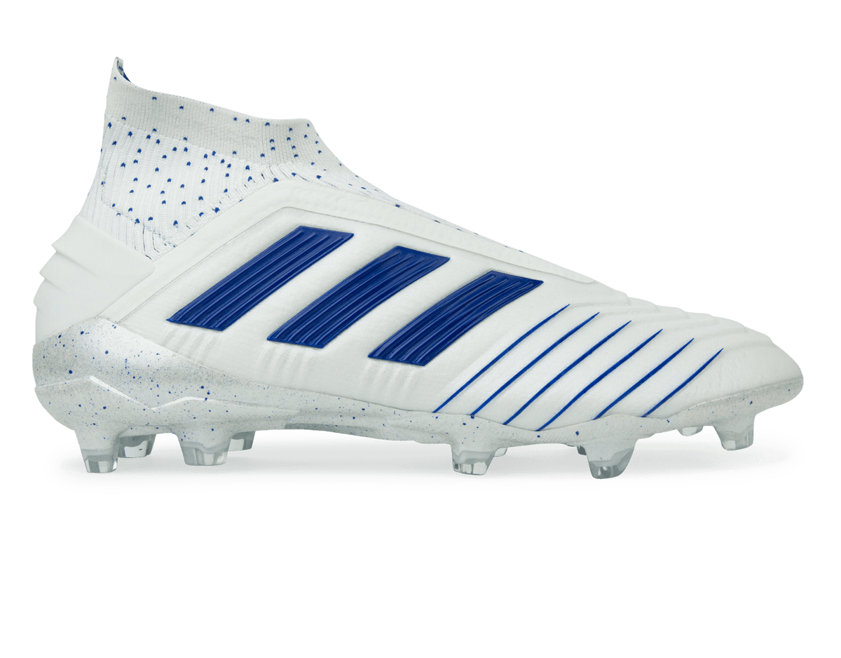 adidas Men's Predator 19+ FG White/Bold Blue – Azteca Soccer