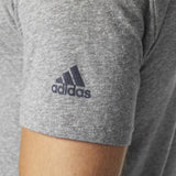 adidas Men's LA Galaxy 17/18 Tri Blend Tee Dark Grey/Heather Red