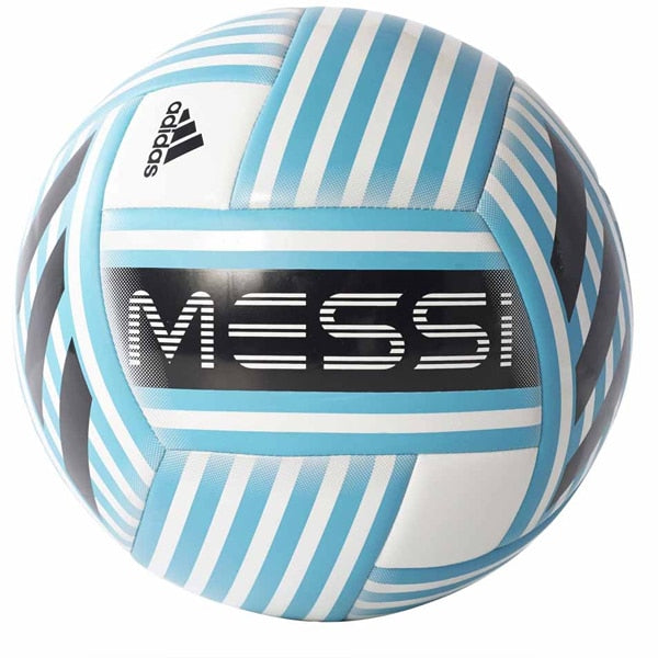 adidas Messi Glider Soccer Ball White/Energy Blue