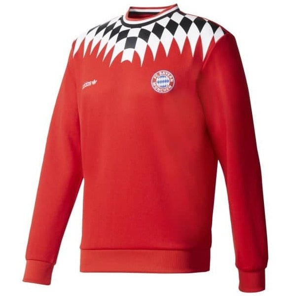 Fremsyn robot Governable adidas Men's FC Bayern Munich Crew Sweatshirt Red – Azteca Soccer